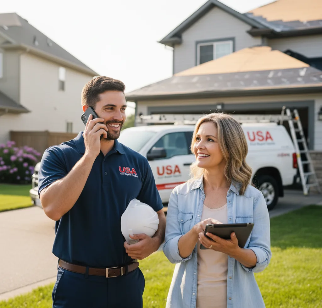USA Roof Repair Experts customer support in Holtwood